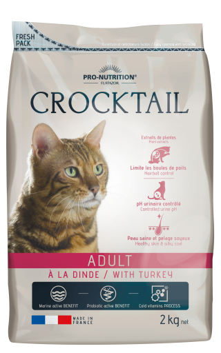 Pro-nutrition Flatazor Food For Cats Crocktail Adult With Turkey - 2 Kg