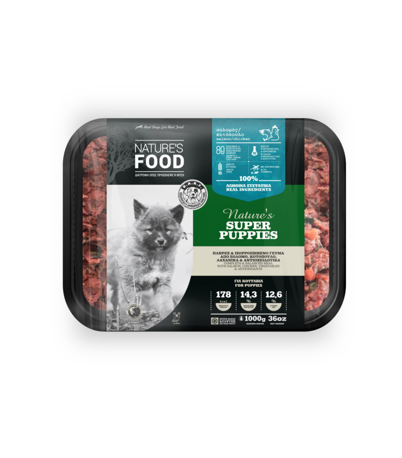Nature's Food Dog Barf Food Super Puppies Bulk - 1 Kg