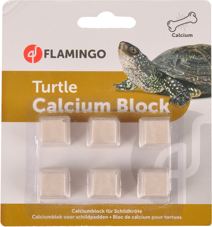 Flamingo Block Calcium Food For Water Turtles