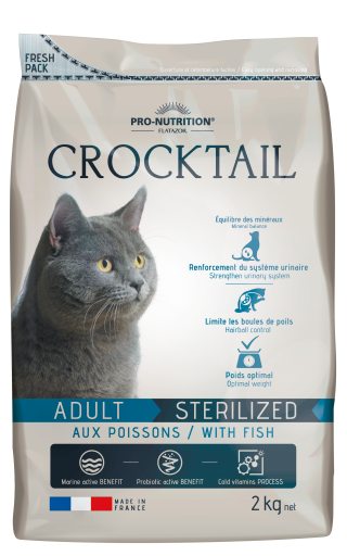 Pro-nutrition Flatazor Feed For Cats Crocktail Adult Sterilized Fish - 2 Kg