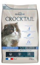 Pro-nutrition Flatazor Feed For Cats Crocktail Adult Sterilized Chicken - 400gr