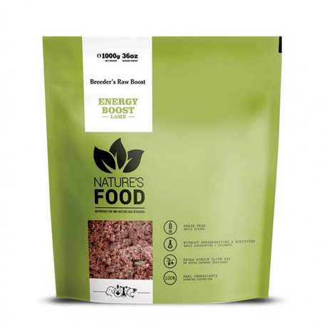 Nature's Food Dog Barf Food Energy Boost - Lamb Breeders Raw Boost 1 Kg - 1 Kg