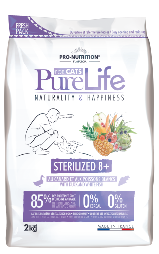 Pro-nutrition Flatazor Cat Food Pure Life Cat Sterilized - 400gr