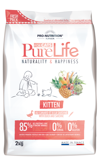Pro-nutrition Flatazor Cat Food Pure Life Cat Kitten - 400gr