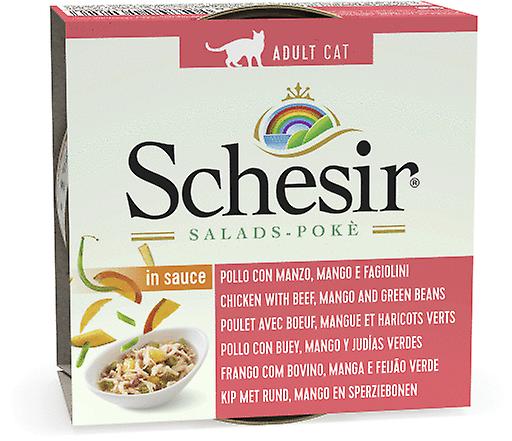 Schesir Beef And Chicken Cat Salad With Mango And Green Beans - 85gr