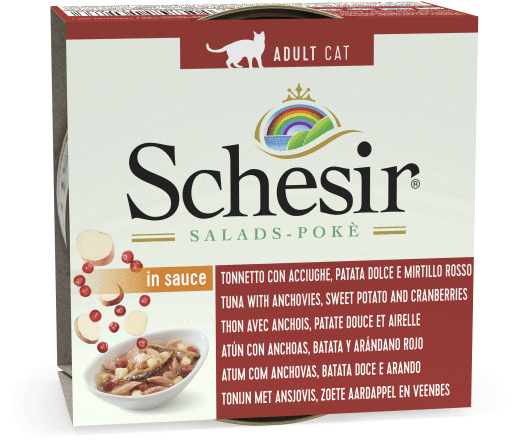 Schesir Tuna And Anchovy Cat Salad With Sweet Potatoes And Cranberries - 85gr