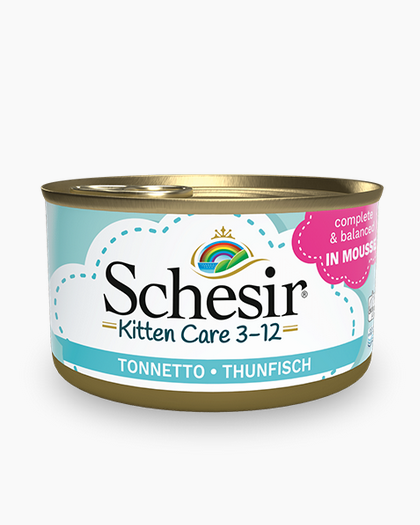 Schesir Kitten Care Wet Food For Kittens Tuna Mousse - 85gr