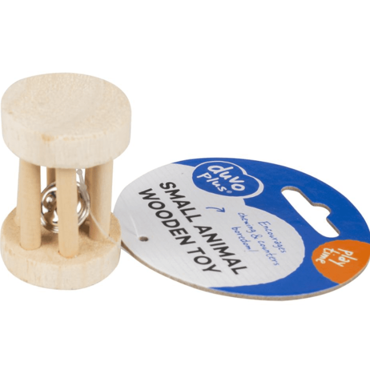 Duvo Wooden Play Roll With Bell 5X7Cm