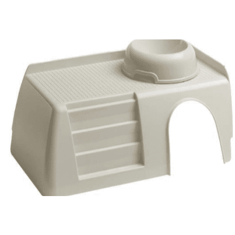 Small Animal House With Steps And Bowl 42X25X16Cm