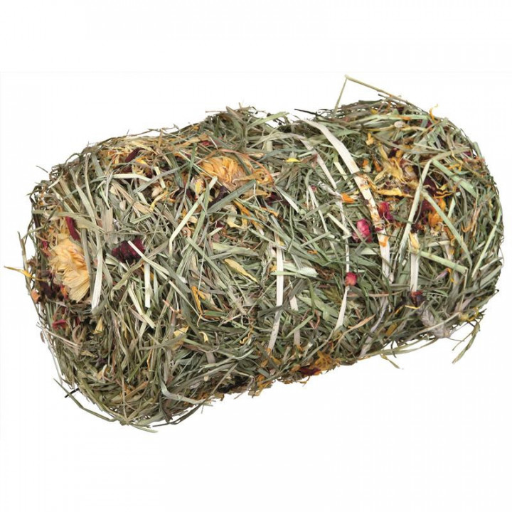 Trixie hay bales with flower mix 60784