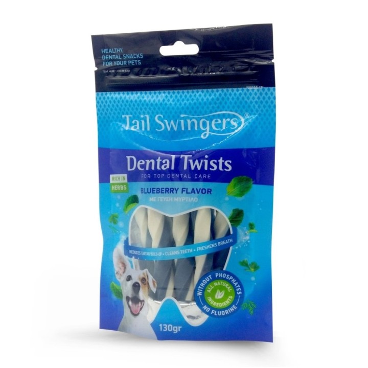 Tail Swingers Dental Twists Blueberry - 130gr