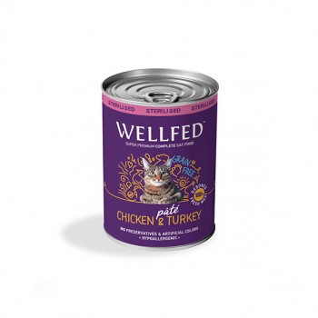 Wellfed Adult Sterilised Chicken And Turkey - 400gr