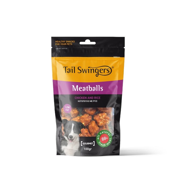 Tail Swingers Meatballs Chicken  Rice - 100gr