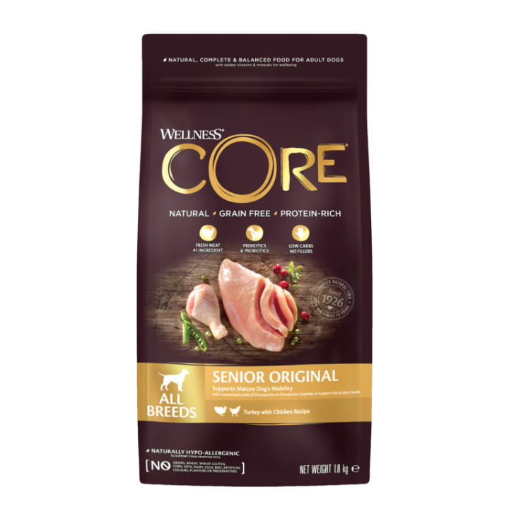 Wellness Core All Breeds Senior Original Chicken Turkey - 1.8 Kg