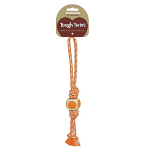 Rosewood Tough Twist Dental Throw Dog Toy