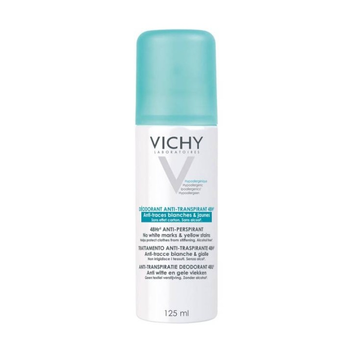 Vichy No Marks Aerosol AntiPerspirant Deodorant 125ml