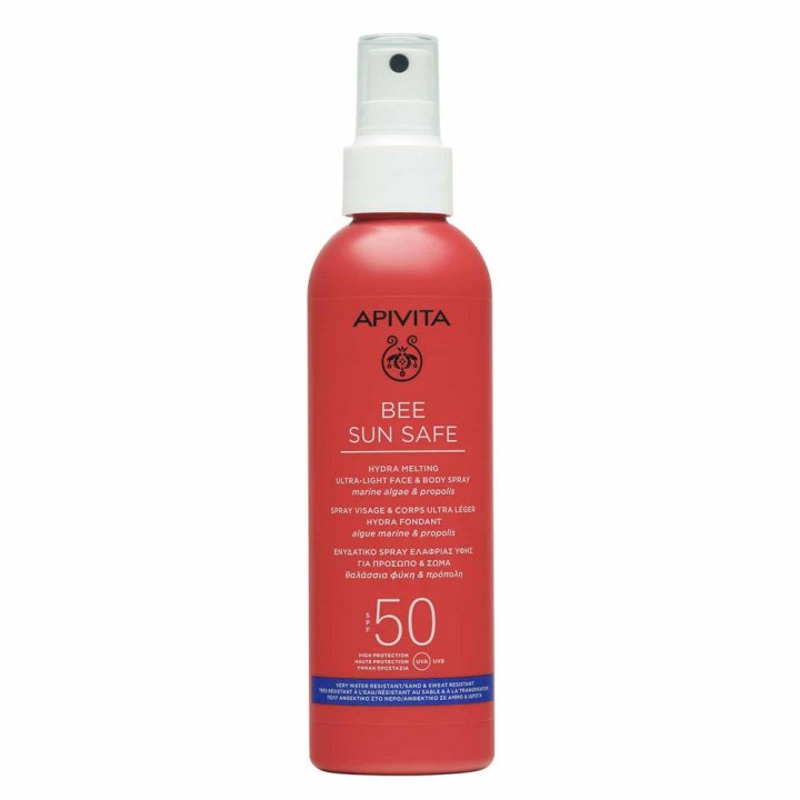 Apivita Bee Sun Safe Hydra Melting Ultra Light Face & Body Spray SPF50 200ml
