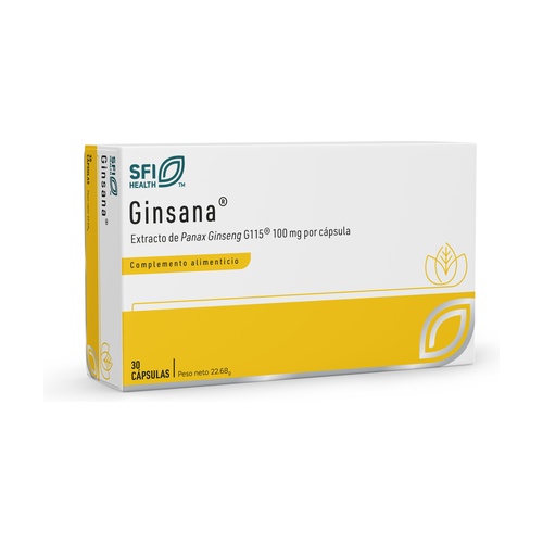 Ginsana Capsules For Energy Endurance And Physical Perfomance 30 Capsules