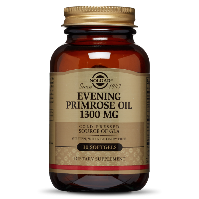 Solgar Evening Primrose Oil 1300Mg For The Relief Of Premenstrual & Menopause Symptoms 30 Soft Gels