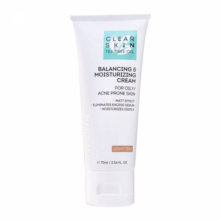 Seventeen Clear Skin Balancing & Moisturizing Tinted Cream Light Tint 75ml