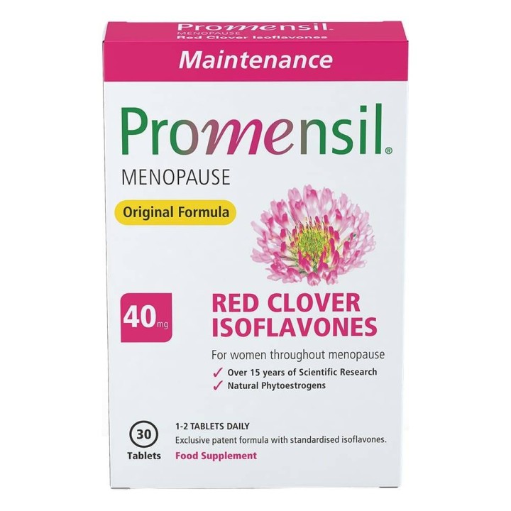 Promensil 40Mg Red Clover Isoflavones for Menopause 30 Capsules