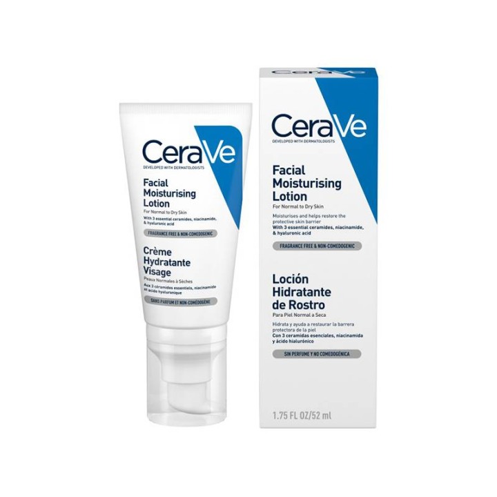 CERAVE FACIAL MOISTURIZING FACE LOTION FOR NORMAL TO DRY SKIN 52ML