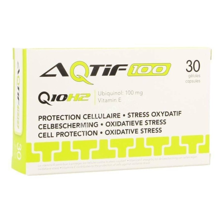 AQTIF 100 UBIQUINOL 100MG & VITAMIN E 10MG 30 CAPSULES