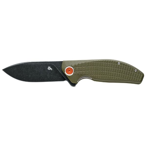 Black Fox Acutus Folding Knife Green Handle