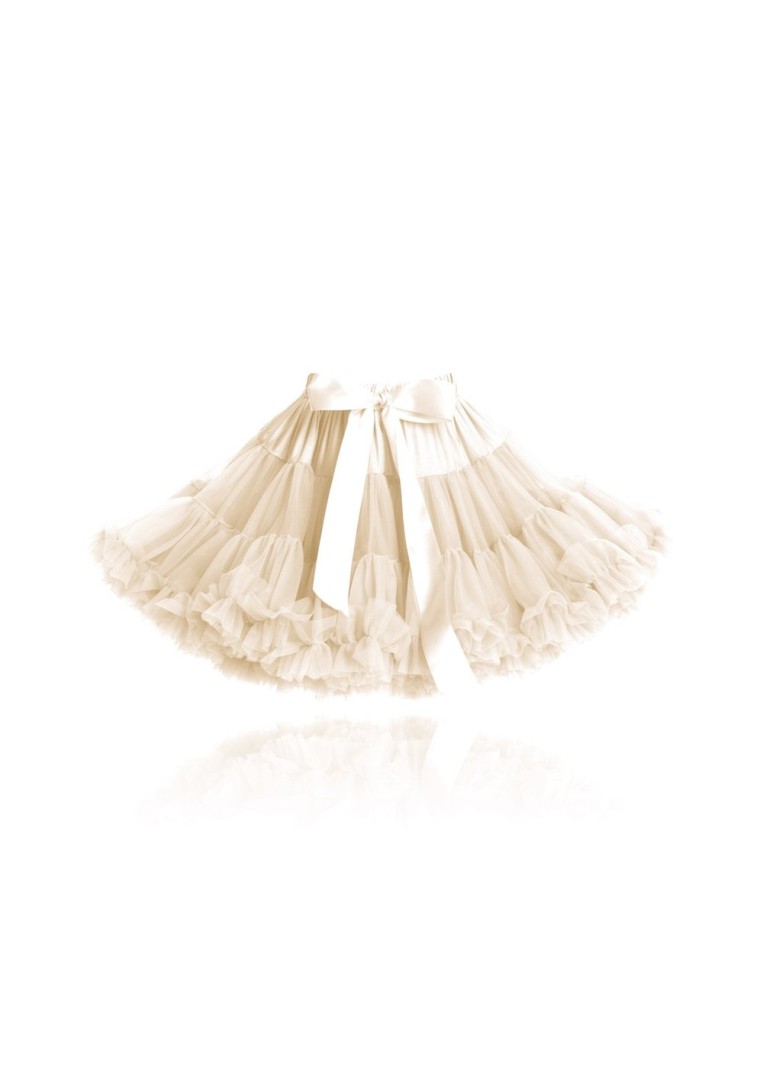 Dolly By Le Petit Tom ® Princess Ivory Tutu Pettiskirt Cream Medium 6-8 Y