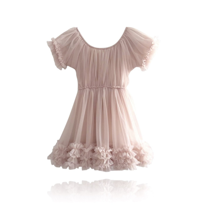 Dolly By Le Petit Tom ® Frilly Dress Ballet Pink Petite 1-3 Y