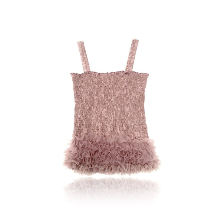 Dolly By Le Petit Tom ® Frilly Top Mauve Petite 1-3 Y