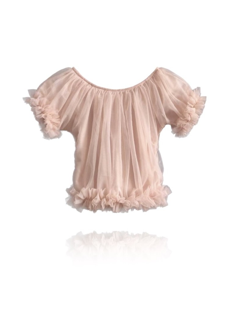 Dolly By Le Petit Tom ® Frilly Princess Top, Ballet Pink Petite 1-3 Y