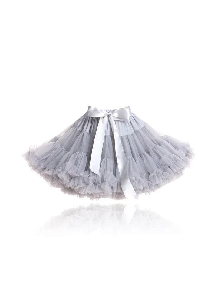Dolly By Le Petit Tom ® Grace Kelly Tutu Pettiskirt Silvergrey Petite 1-3 Y