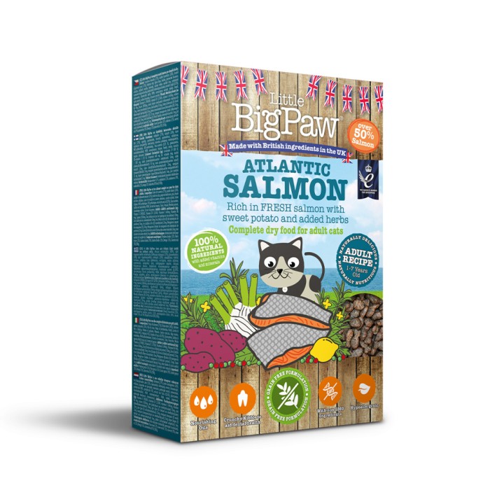 Little Big Paw Dry Cat Adult Atlantic Salmon - 375gr