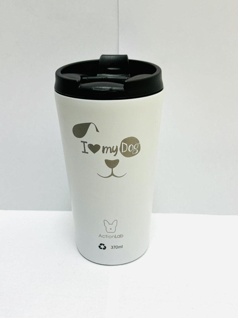 Action Trade Coffee Thermos White I Love My Dog 370Ml