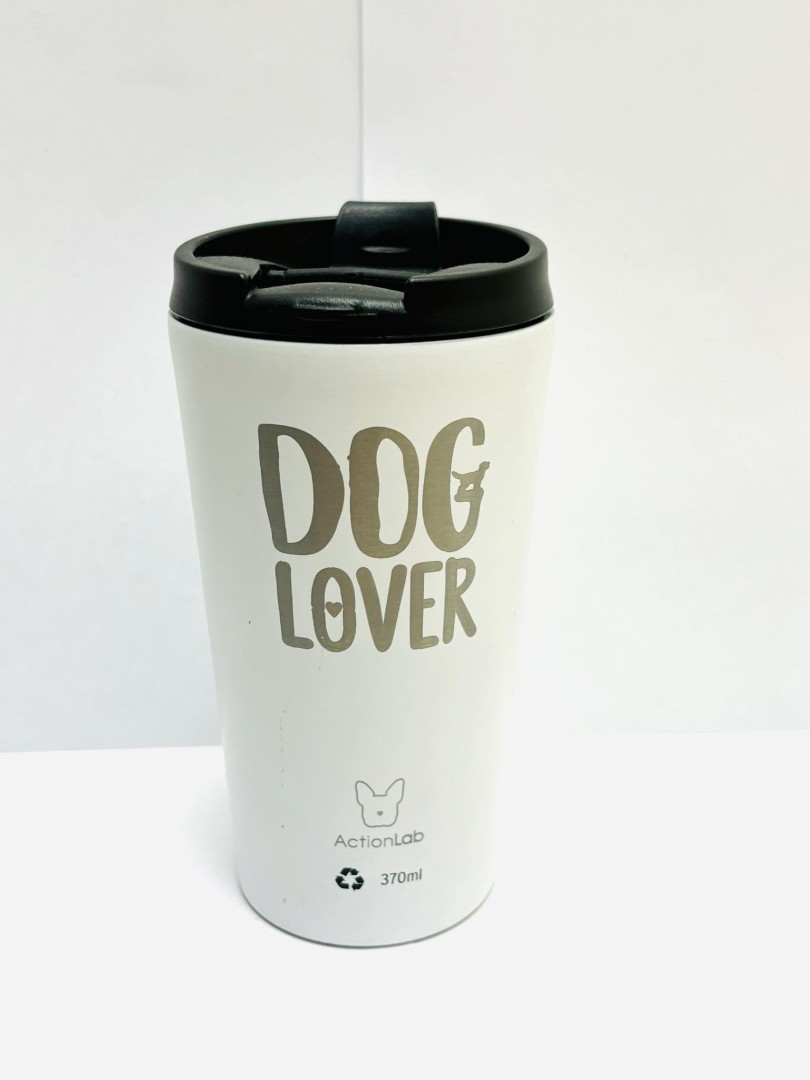 Action Trade Coffee Thermos White Dog Lover 370Ml