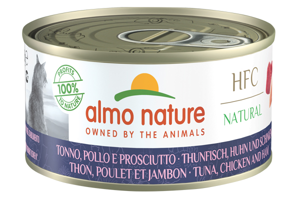 Almo Nature - Hfc Natural Tuna, Chicken & Ham - 150gr