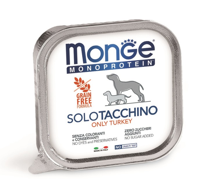 Monge Monoprotein Dog Wet Flakes Only Turkey - 150gr