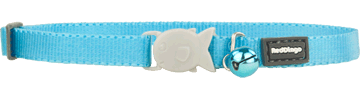 Red Dingo Pez Gato Liso Close Collar Turquoise 12mm X 20 32cm