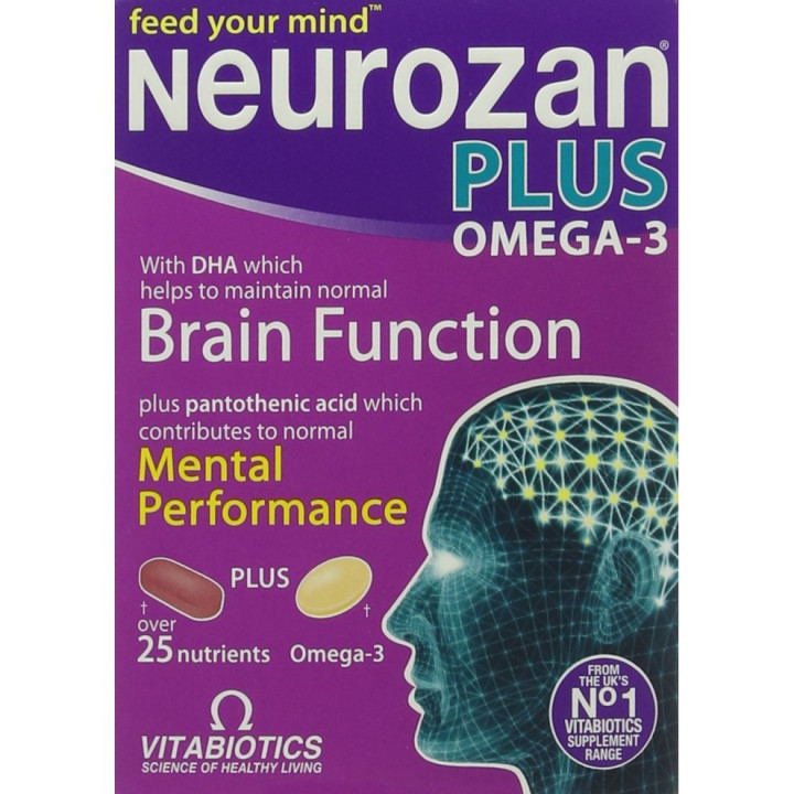 Vitabiotics Neurozan Plus Normal Brain Function Maintenance Tablets 28+28