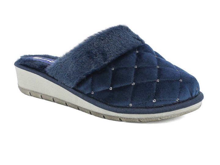 Inblu Woman's Anatomic Orthopedic Winter Cozy Slippers Lv03 Blue Colour