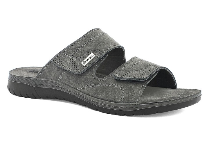 Inblu Man's Summer Footwear Shoes Sandals Id08 - Id13 Grey Colour