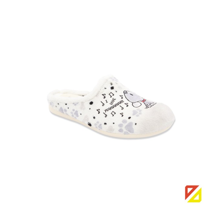 Alberola Girl's Footwear Winter Slippers Cozy  X29348 Dog Light Beige