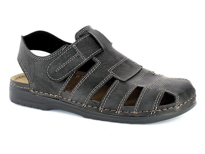 Inblu Man's Footwear Summer Sandals Shoes Bu14 Grey Colour