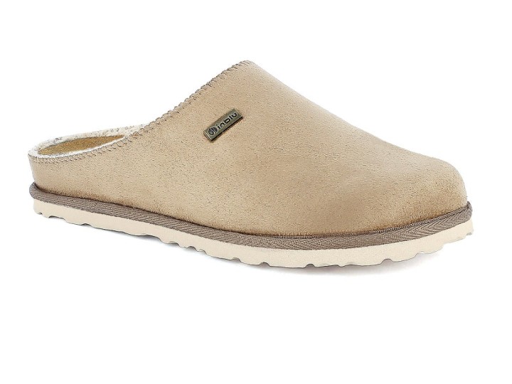 Inblu Woman's Anatomic Orthopedic Winter Cozy Slippers Ec96 Beige Colour