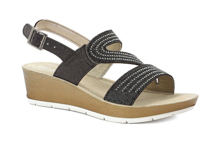Inblu Woman's Anatomic Orthopedic Summer Shoes Slippers Rn22 Grey Colour