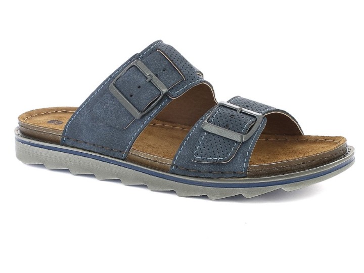 Inblu Man's Anatomic Orthopedic Shoes Slippers  Ba42 Blue Colour