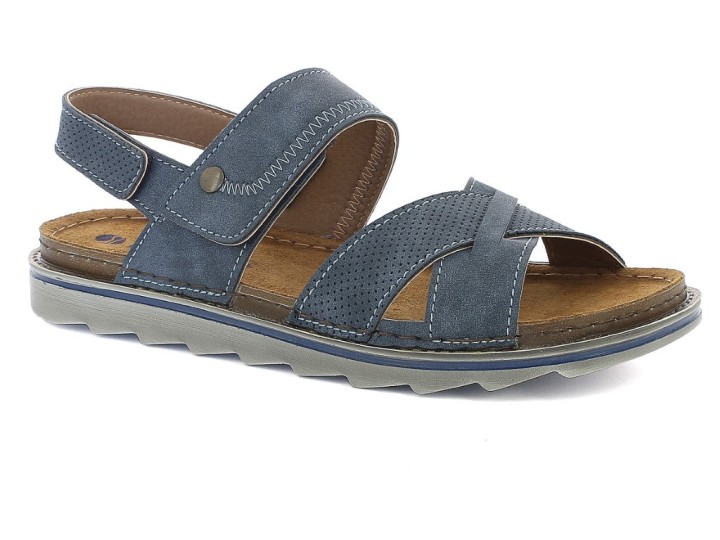 Inblu Man's Anatomic Orthopedic Shoes Slippers  Ba42 Blue Colour