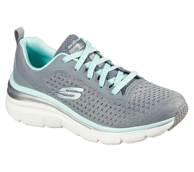 Skechers Woman's Footwear Sport Shoes Sneakers Trainers 155423 Grey Mint