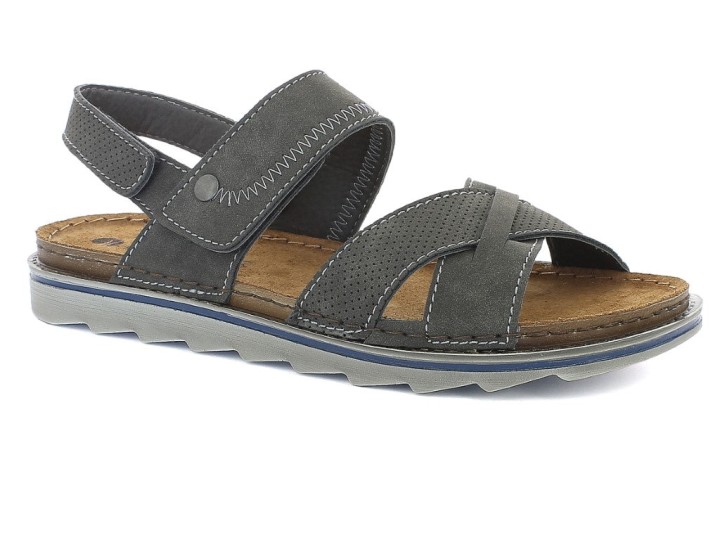 Inblu Man's Anatomic Orthopedic Shoes Slippers  Ba42 Grey Colour
